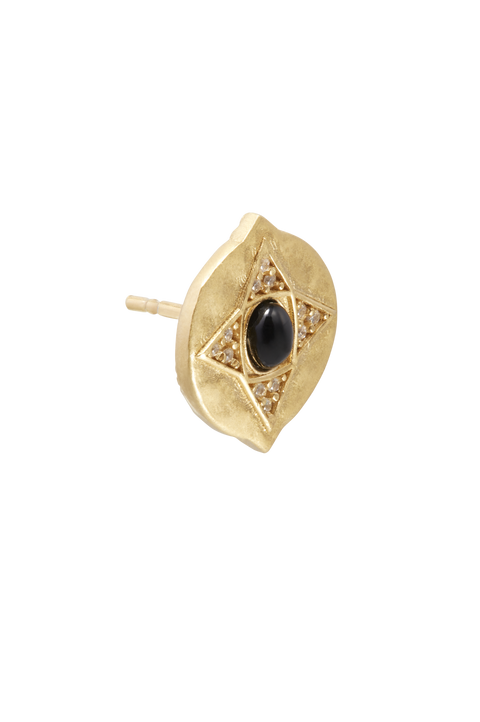 The Hathor Stud Earrings Onyx