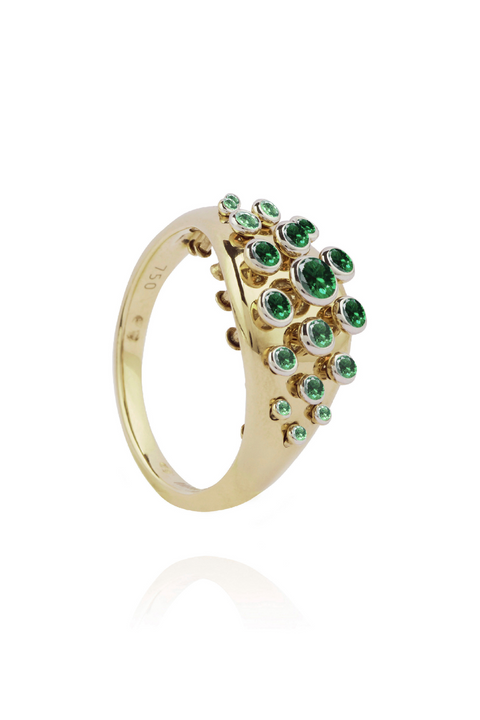 Emerald Queen Wave Ring