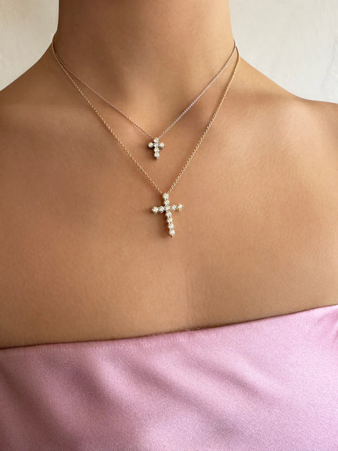 Alix Diamond Cross Necklace