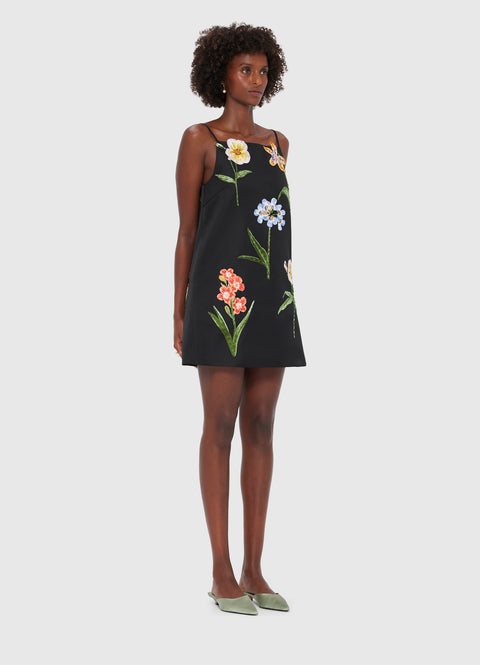 Leia Embroidery Mini Dress