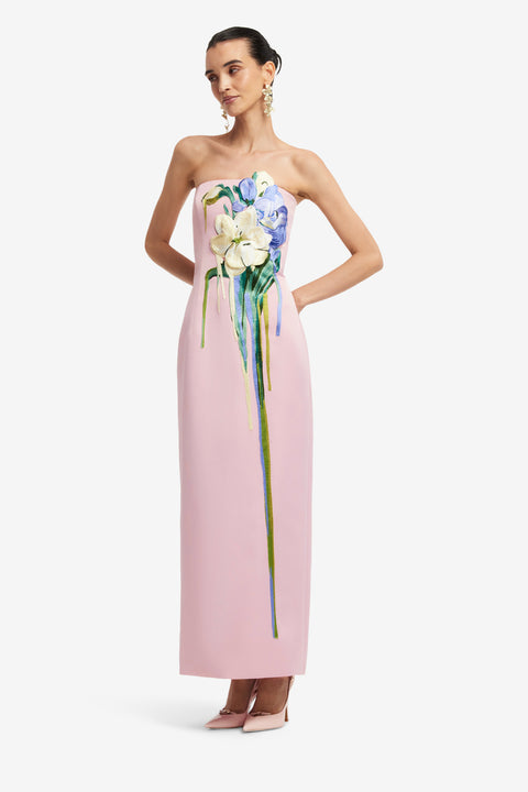 Rayna Embroidered Bustier Maxi Dress