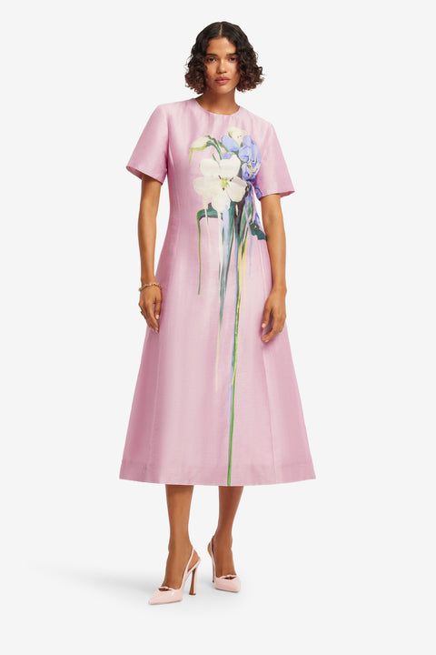 Caroline Short Sleeve Midi Dress
