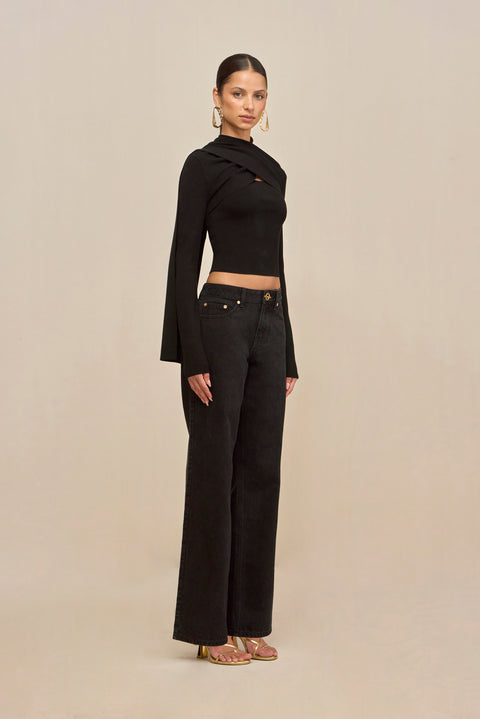 Rosella Pant Washed Black