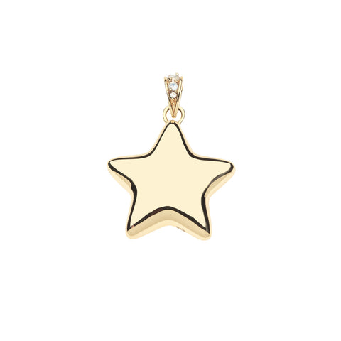 LUCKY Shining Star Pendant Classic Rolo Chain