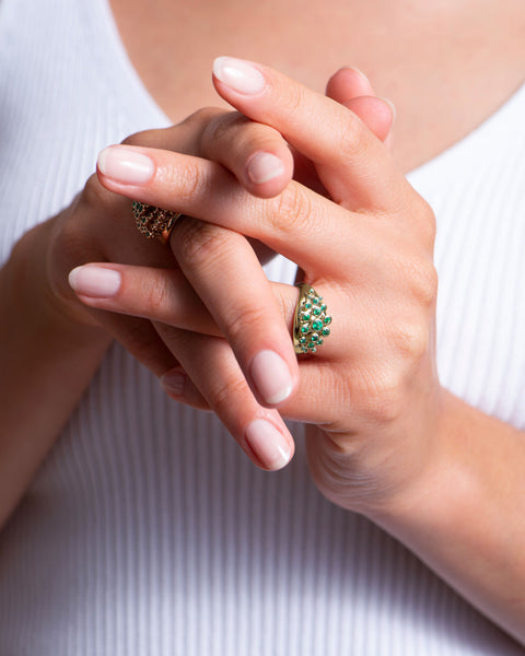 Emerald Queen Wave Ring