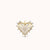 Small Pave Spiked Heart Charm