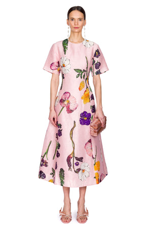 Caroline Short Sleeve Midi Dress