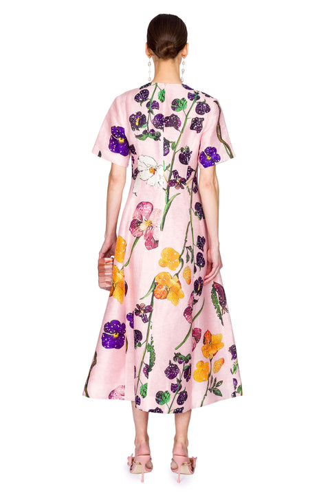 Caroline Short Sleeve Midi Dress