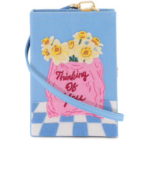 Thinking Of You Book Clutch Strapped