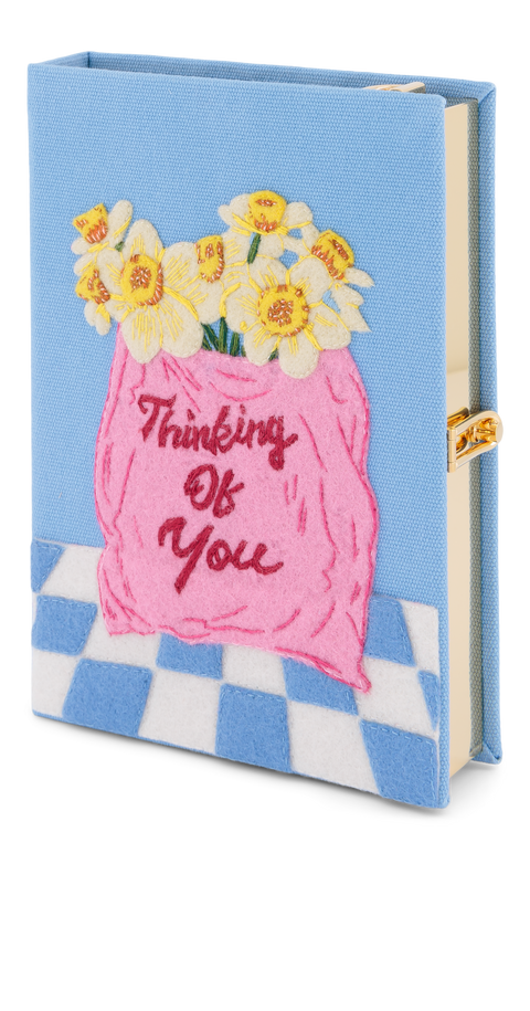 Thinking Of You Book Clutch Strapped