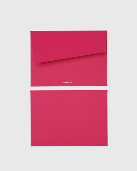 Alissa Bell x Market Blank Set of 4 Cards Barrigan Pink