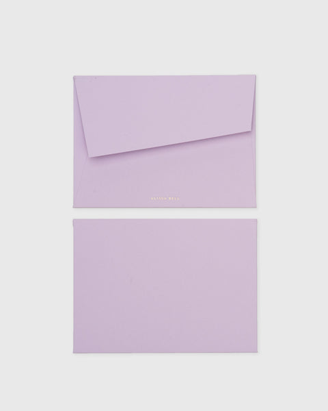 Alissa Bell x Market Blank Set of 4 Cards Lilac