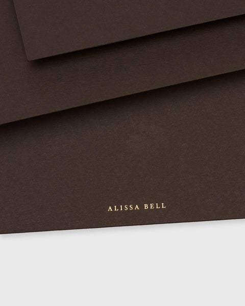 Alissa Bell x Market Blank Set of 4 Cards Saddle