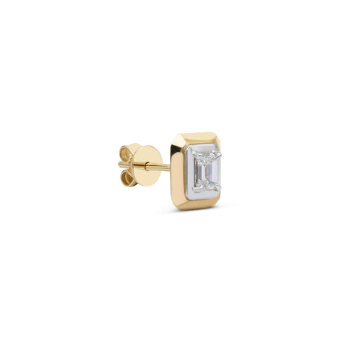 Tribal Stud Emerald Cut