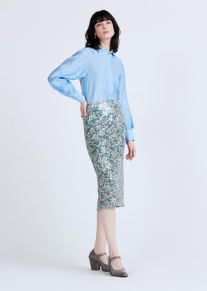 Alissa Sequin Midi Skirt