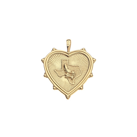 TEXAS JW Heart Pendant Classic Rolo Chain