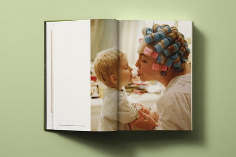 Inside page of coffee table book "Bruce Weber: My Education"