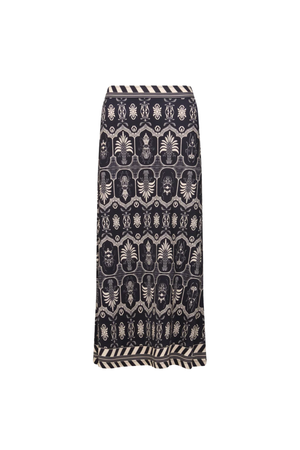 Wild Frontiers Ankle Skirt Black/Ecru
