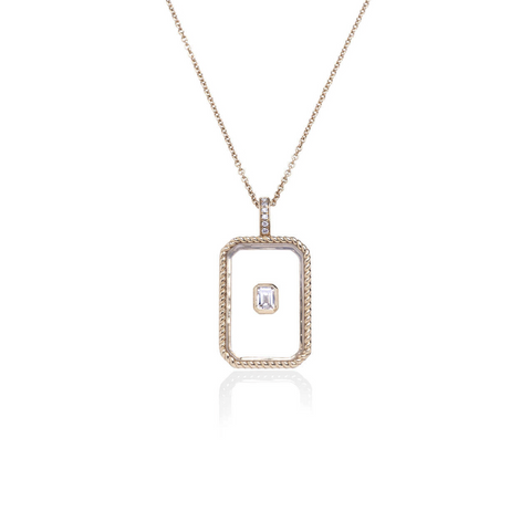 Crystal Diamond Pendant