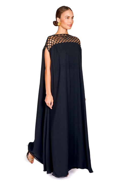 Sequin Caged Shoulder Detail Dress