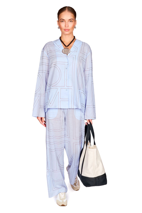 Monogram Cotton-Blend PJ Bottoms