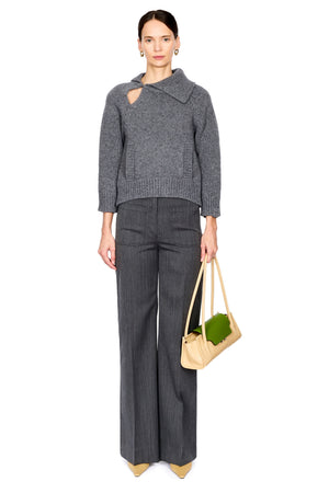 Asymmetric Collar Jumper