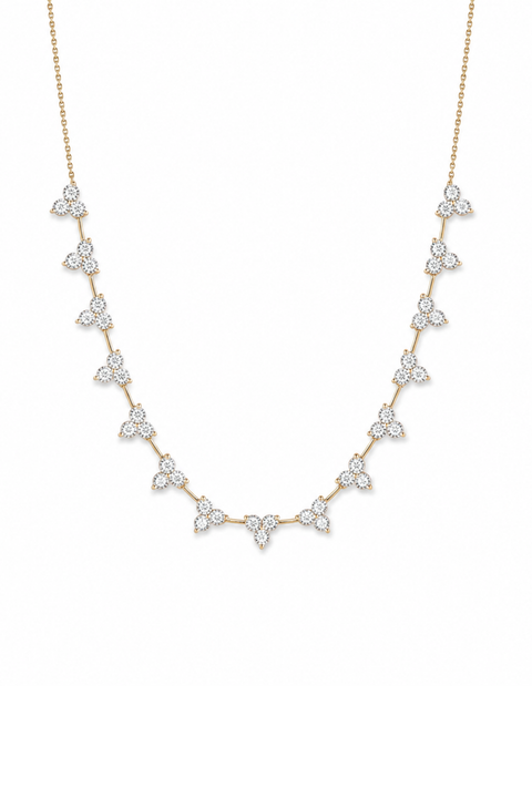 Ava Bea Interval Trio Tennis Necklace
