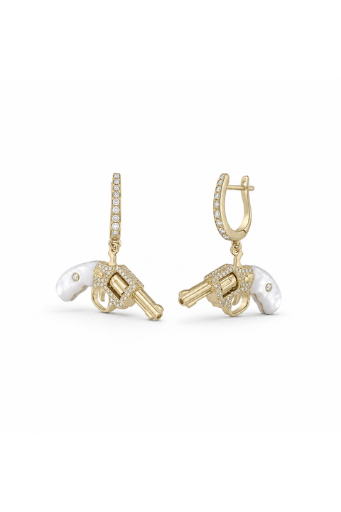 Wild West Mother of Pearl Earrings