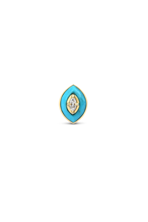 Tribal Stud Marquise Turquoise