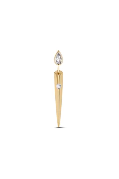 Tribal Gold Earring