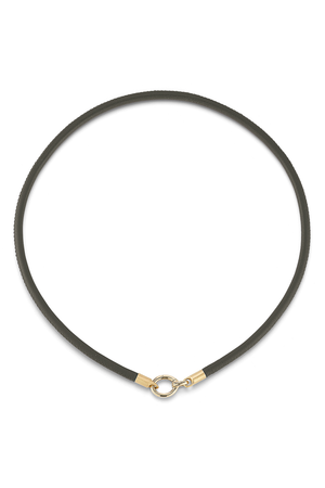 Olive Leather Cord