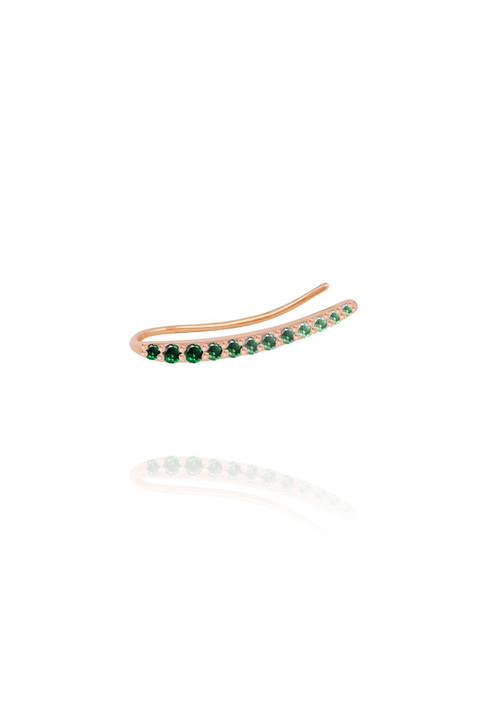 Emerald Ocean Tide Earring