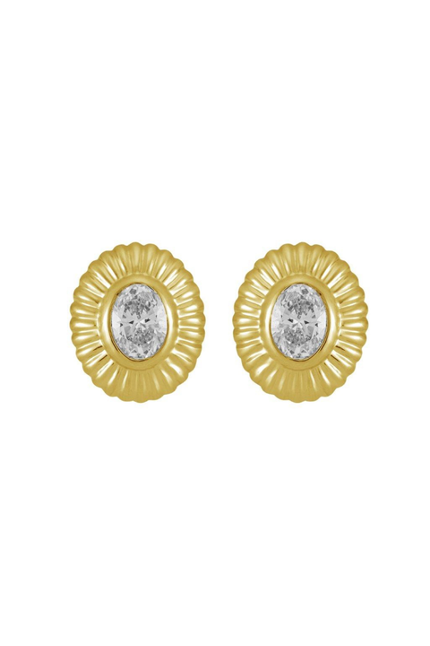 Maven Oval Diamond Studs