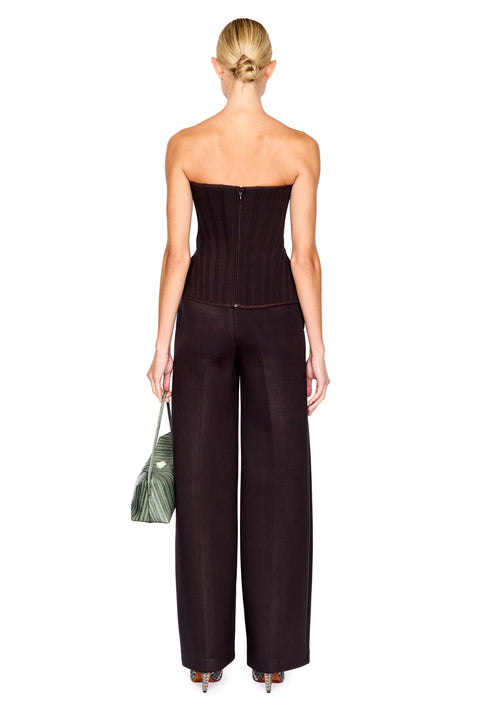 Bustier Top With Floral Applique