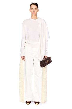 Addison Knit Cashmere Scarf Top