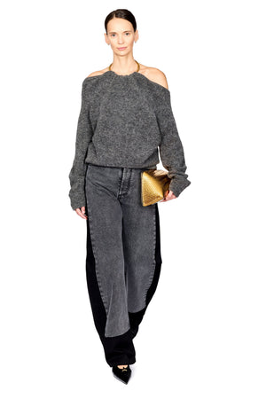 Erin Knit Necklace Off Shoulder Top