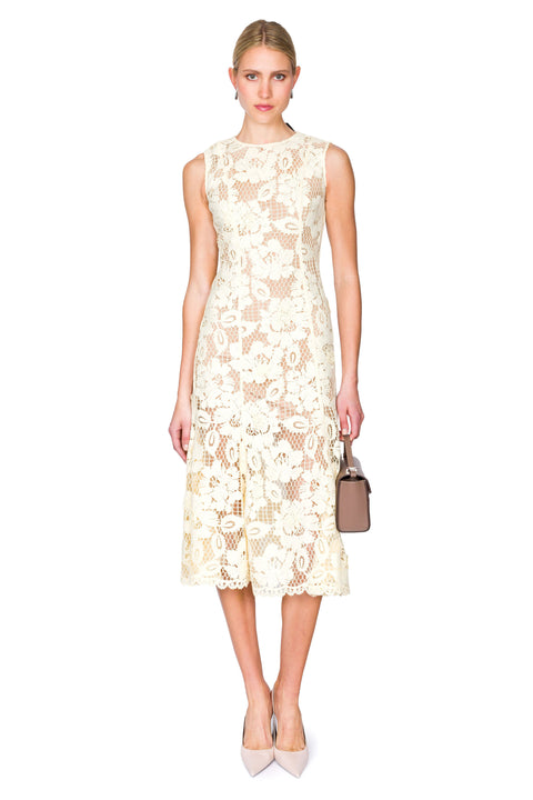 Crochet Lace Midi Dress