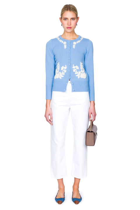 Gladys Embroidered Floral Cardigan