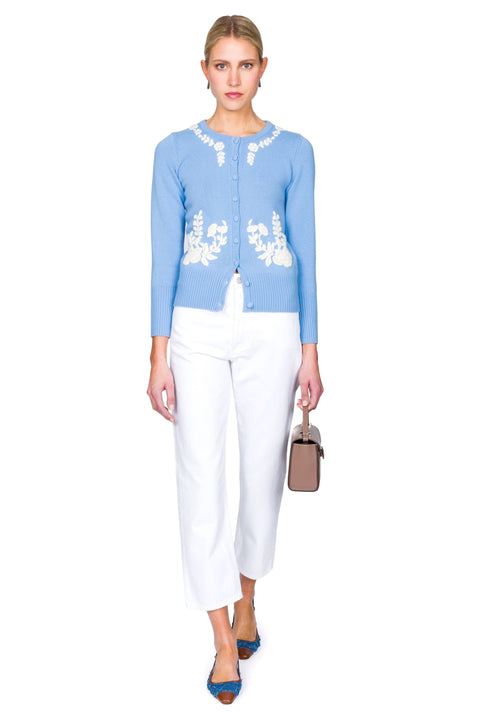 Gladys Embroidered Floral Cardigan