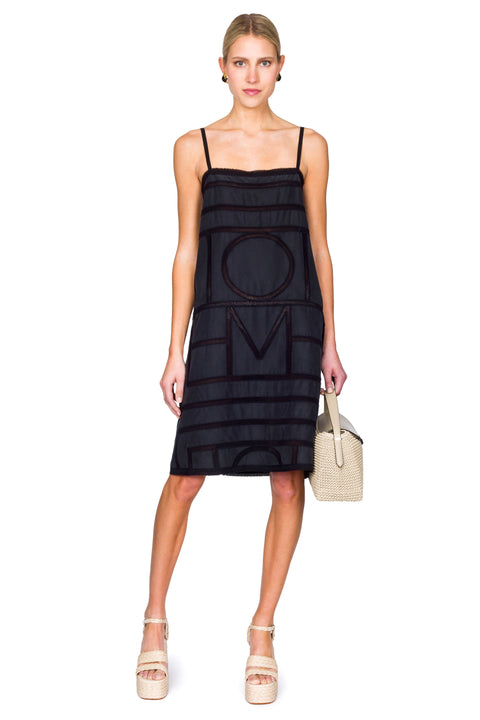 Monogram Silk Tank Dress