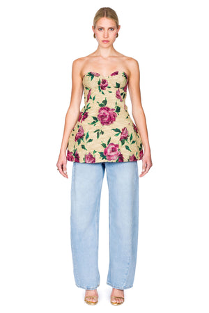 Floral Bustier Top