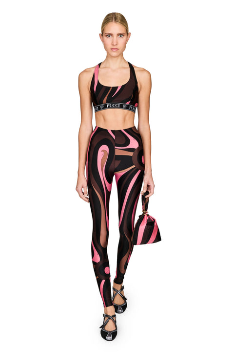 Marmo Print Lycra Bra
