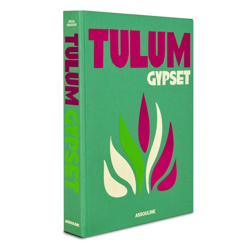 Spine and front cover of the Tulum Gypset book