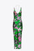 Ghost image of the back of the butterfly printed maxi dress