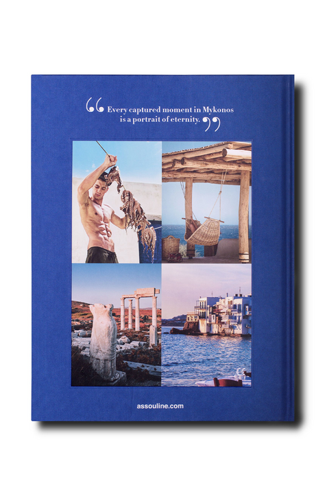 Back cover of the Mykonos Muse book