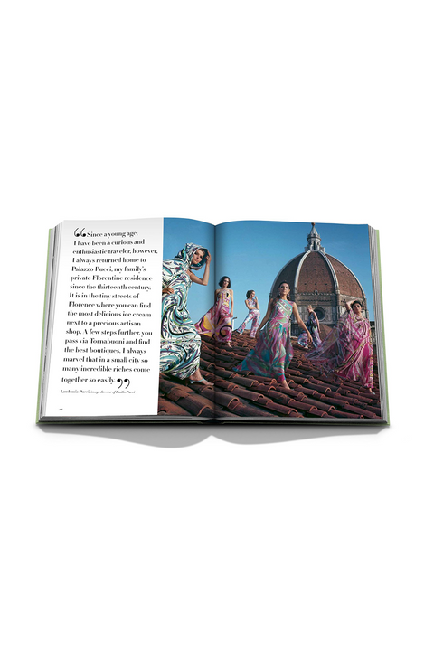 Two pages inside the Tuscany Marvel book